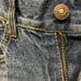 Trui Studios Levi’s Distressed Stitched Peace Sign Boho Jeans Size 26 New! Rare!
