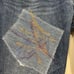 Trui Studios Levi’s Distressed Stitched Peace Sign Boho Jeans Size 26 New! Rare!