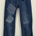 Trui Studios Levi’s Distressed Stitched Peace Sign Boho Jeans Size 26 New! Rare!