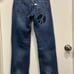 Trui Studios Levi’s Distressed Stitched Peace Sign Boho Jeans Size 26 New! Rare!