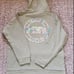 PINK Large Victoria Secret Gray With Tie Dye Rainbow Pullover Hoodie Sweatshirt