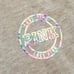 PINK Large Victoria Secret Gray With Tie Dye Rainbow Pullover Hoodie Sweatshirt