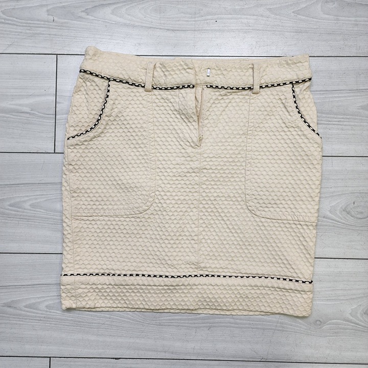 Morgan Cotton Skirt Vintage 1990s Made In France