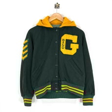 60's-70's Dry Clean Only College Varsity Jacket