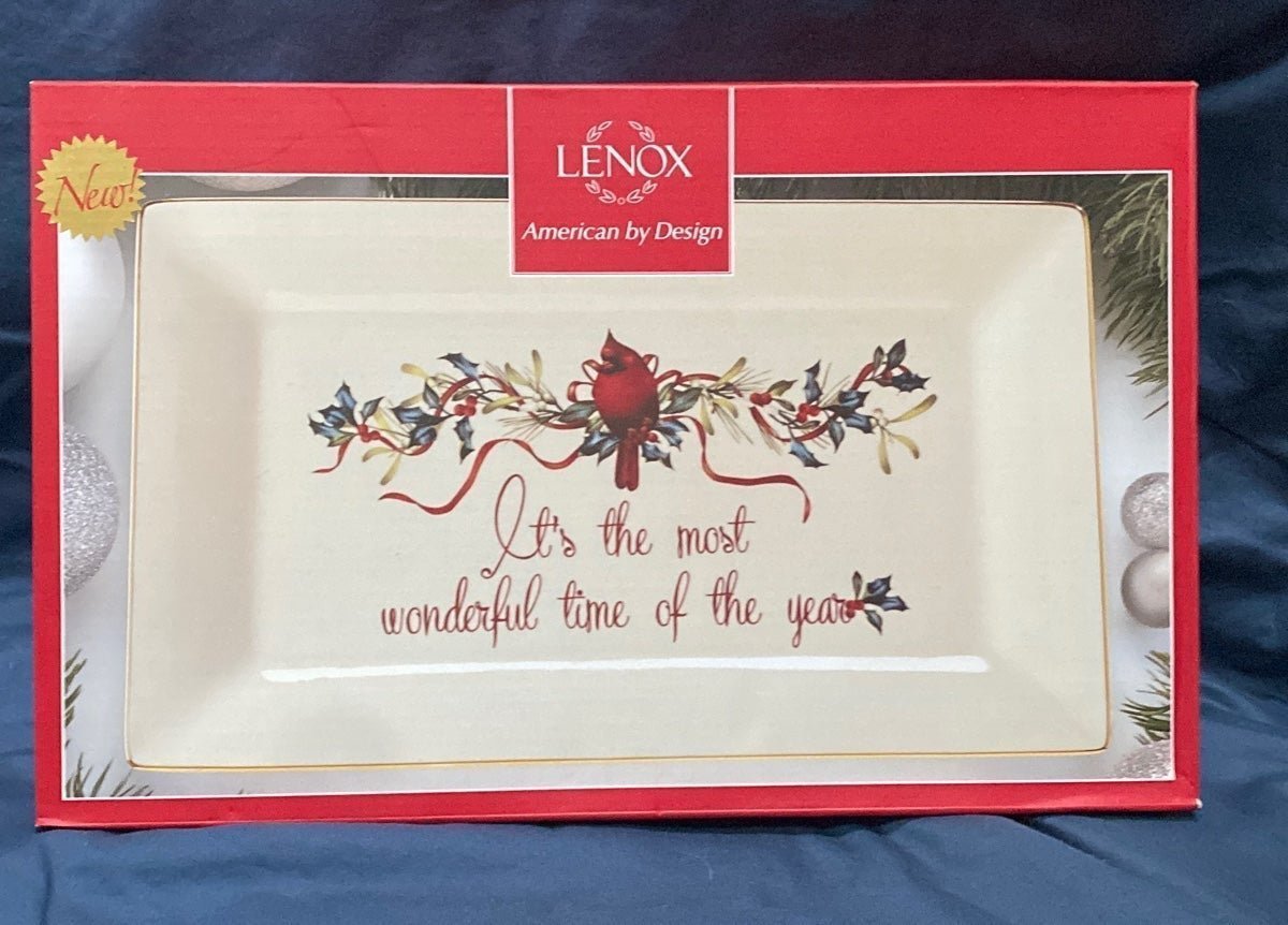 Lenox Winter Greetings Cardinal platter