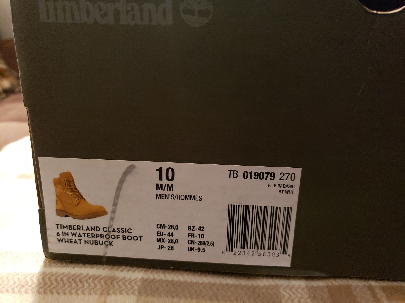 Timberland Classic 6 in waterproof boot