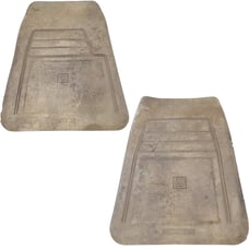 GM Chevy GMC C/K 1500 2500 1988-1998 Front Tan Rubber Floor Mat Pair 4L16L-11