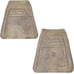 GM Chevy GMC C/K 1500 2500 1988-1998 Front Tan Rubber Floor Mat Pair 4L16L-11