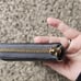 KATE SPADE Gray Grain Leather Wallet with Gold LOGO PLATE