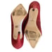 Badgley Mischka Suede Pumps Pointed Toe Stiletto Heels Burgundy Size 10