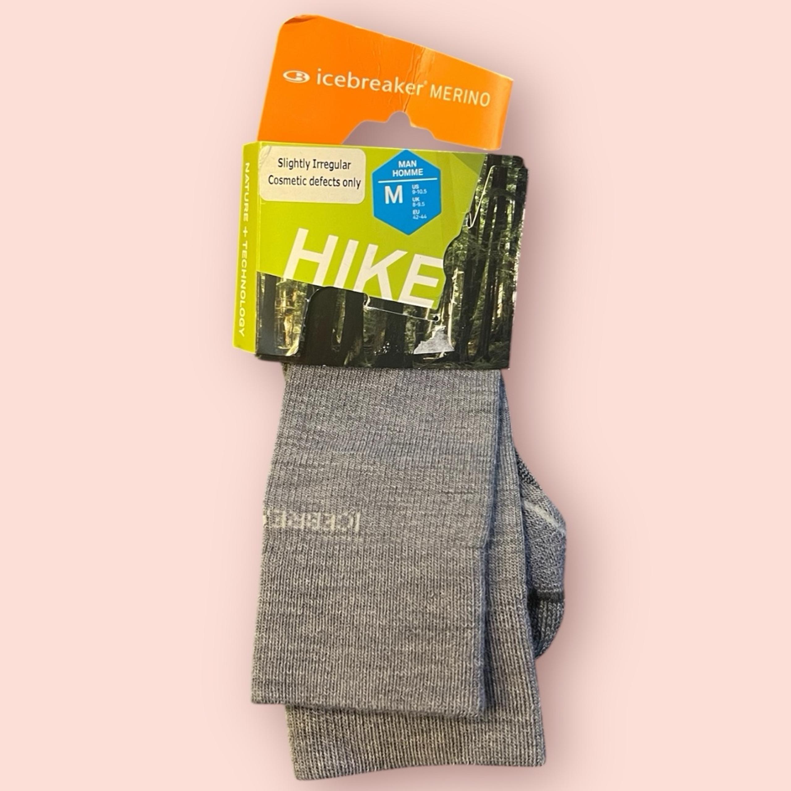Men's Hike Merino Socks (Gray) - Icebreaker