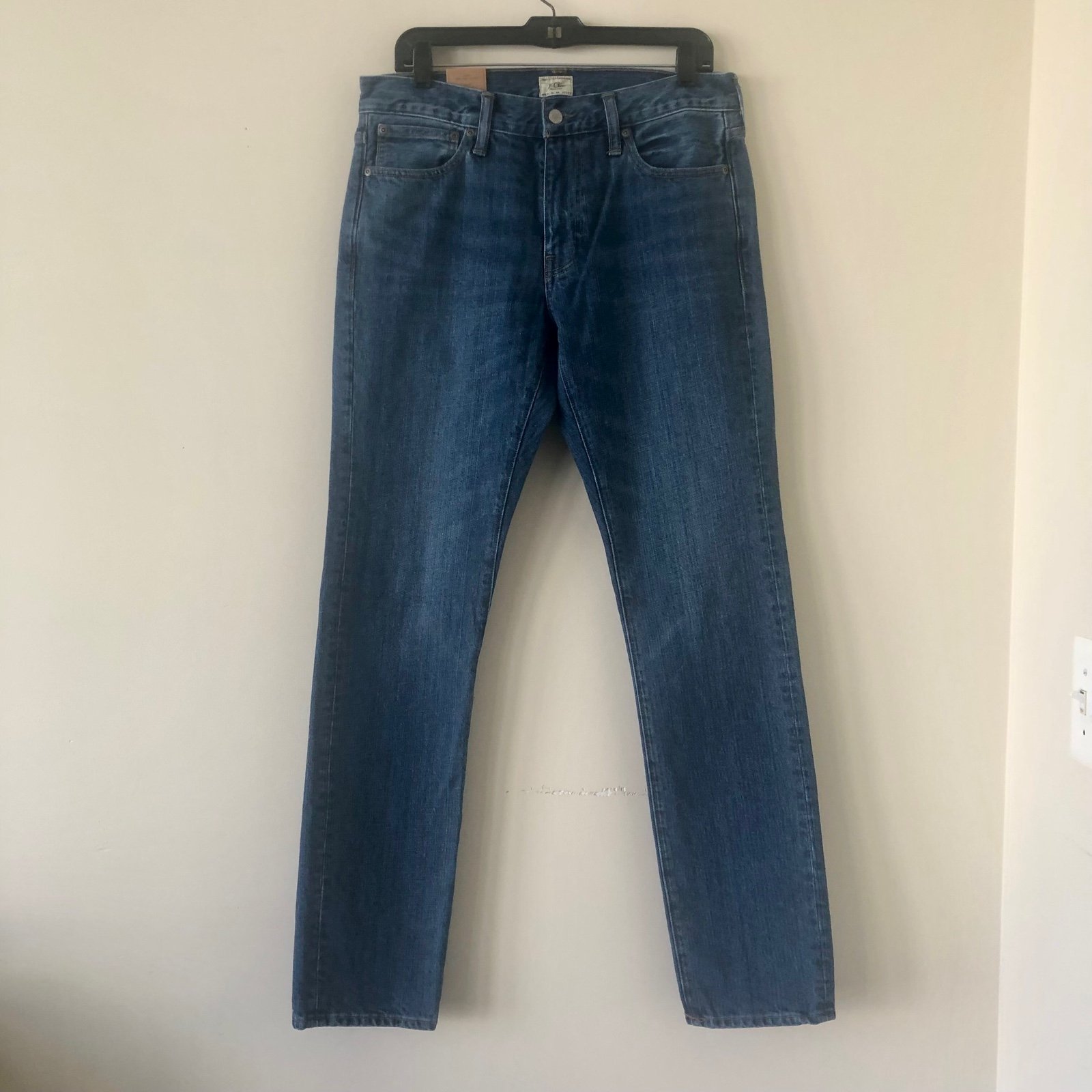 NWT J.Crew mens 484 slim fit jeans in medium wash size 32x34