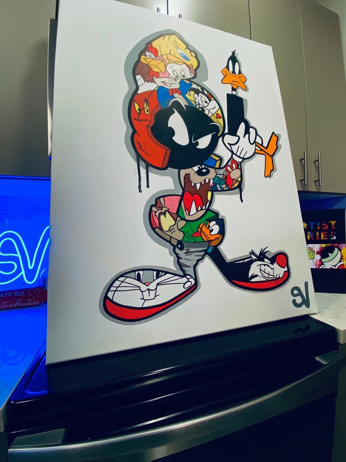Art gallery painting by Saintvon