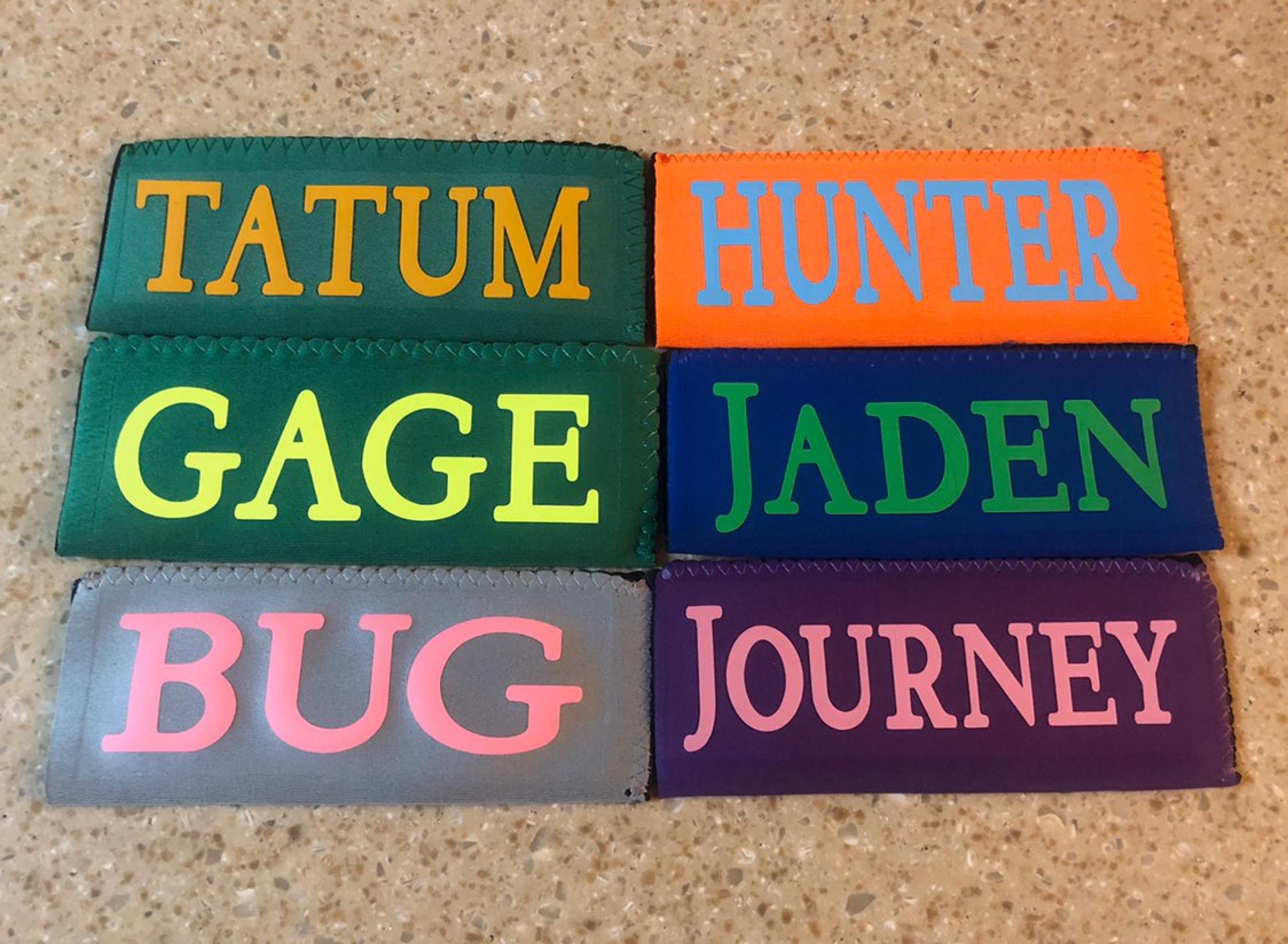 4 personalized popsicle holders