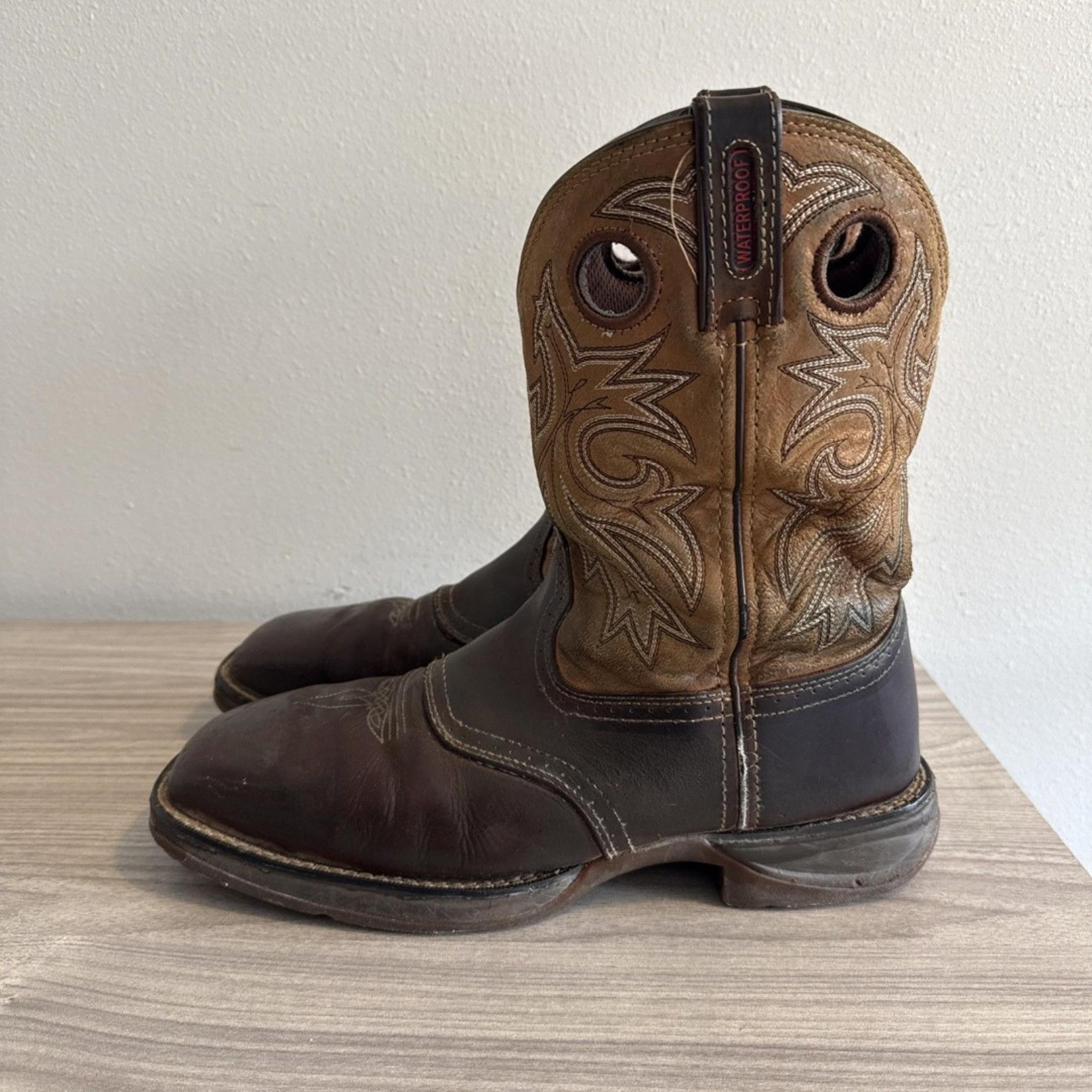 REBEL By DURANGO Men’s Steel Toe Waterproof Western  Work Boots DB019 Size 10.5