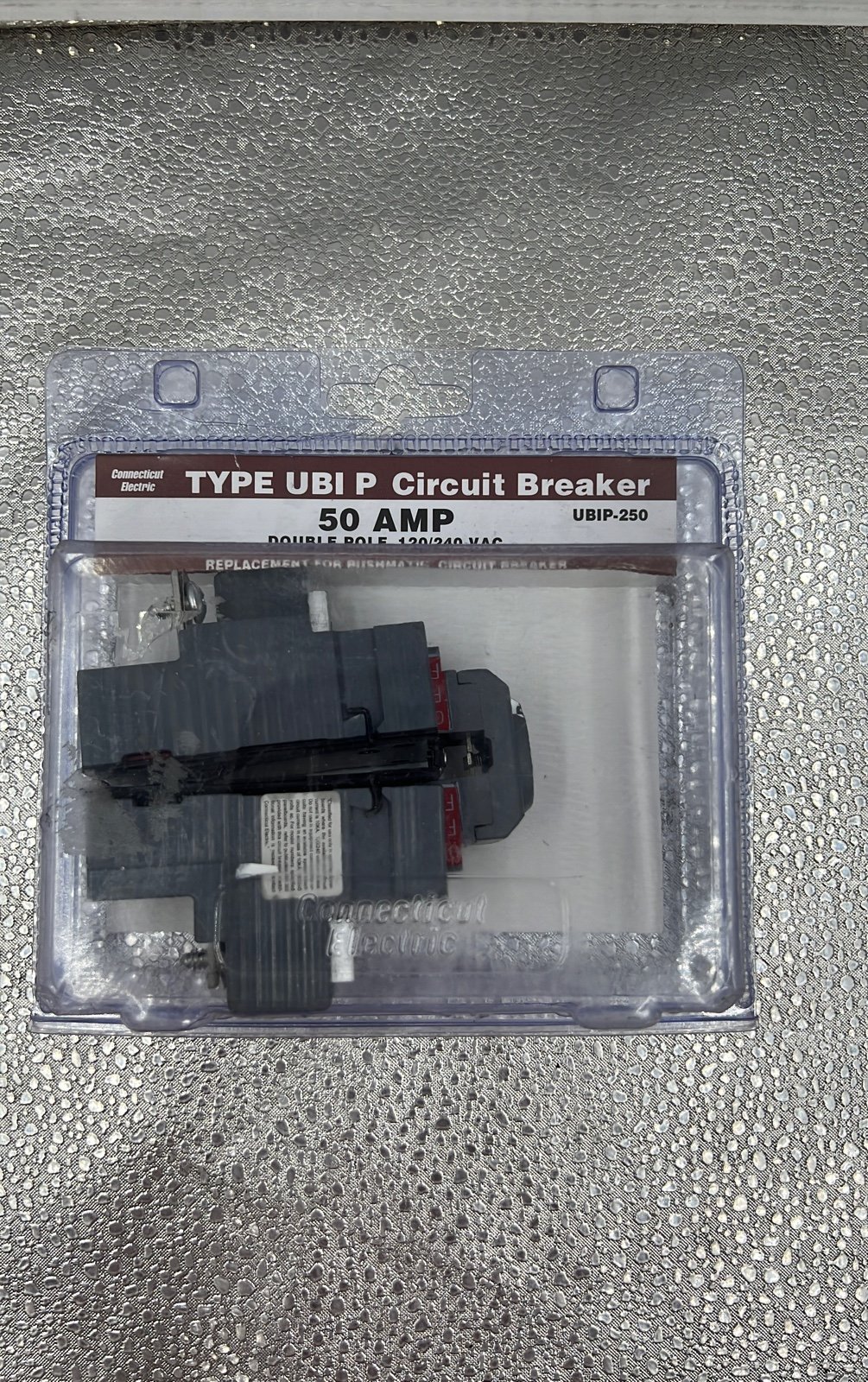 TYPE UBI P Circuit Breaker 50 AMP Double Pole ,120/240 VAC UBIP-250