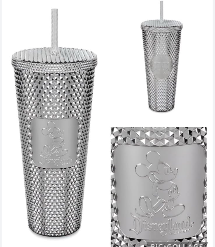 Starbucks Disney World 100th Anniversary Silver Chrome Tumbler