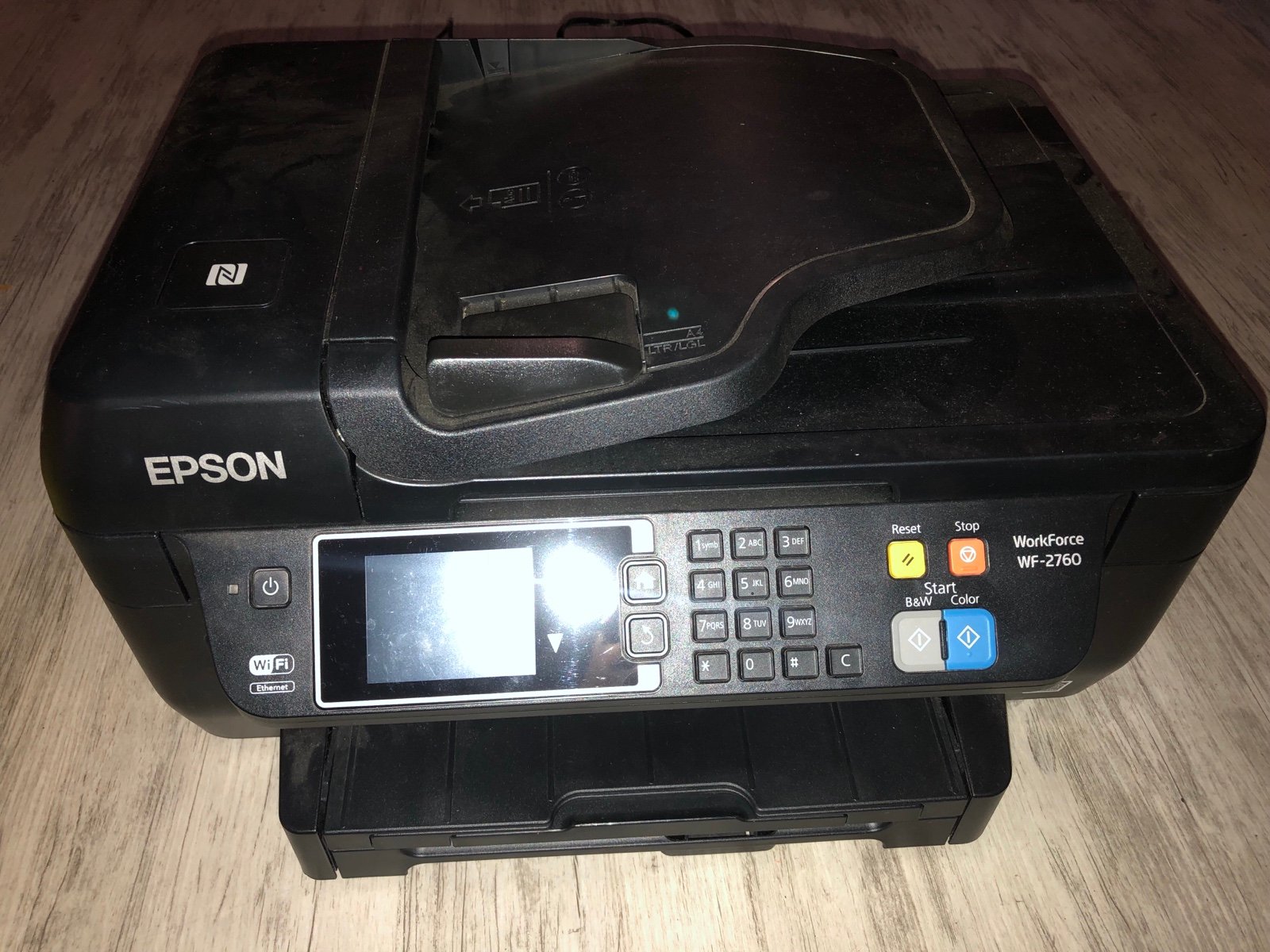 Epson Workforce WF-2760 All-In-One InkJet Printer/ Black