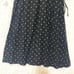 Marlie Long Flare Skirt, Dot Pattern, Linen Blend, Size 9