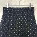 Marlie Long Flare Skirt, Dot Pattern, Linen Blend, Size 9