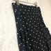 Marlie Long Flare Skirt, Dot Pattern, Linen Blend, Size 9