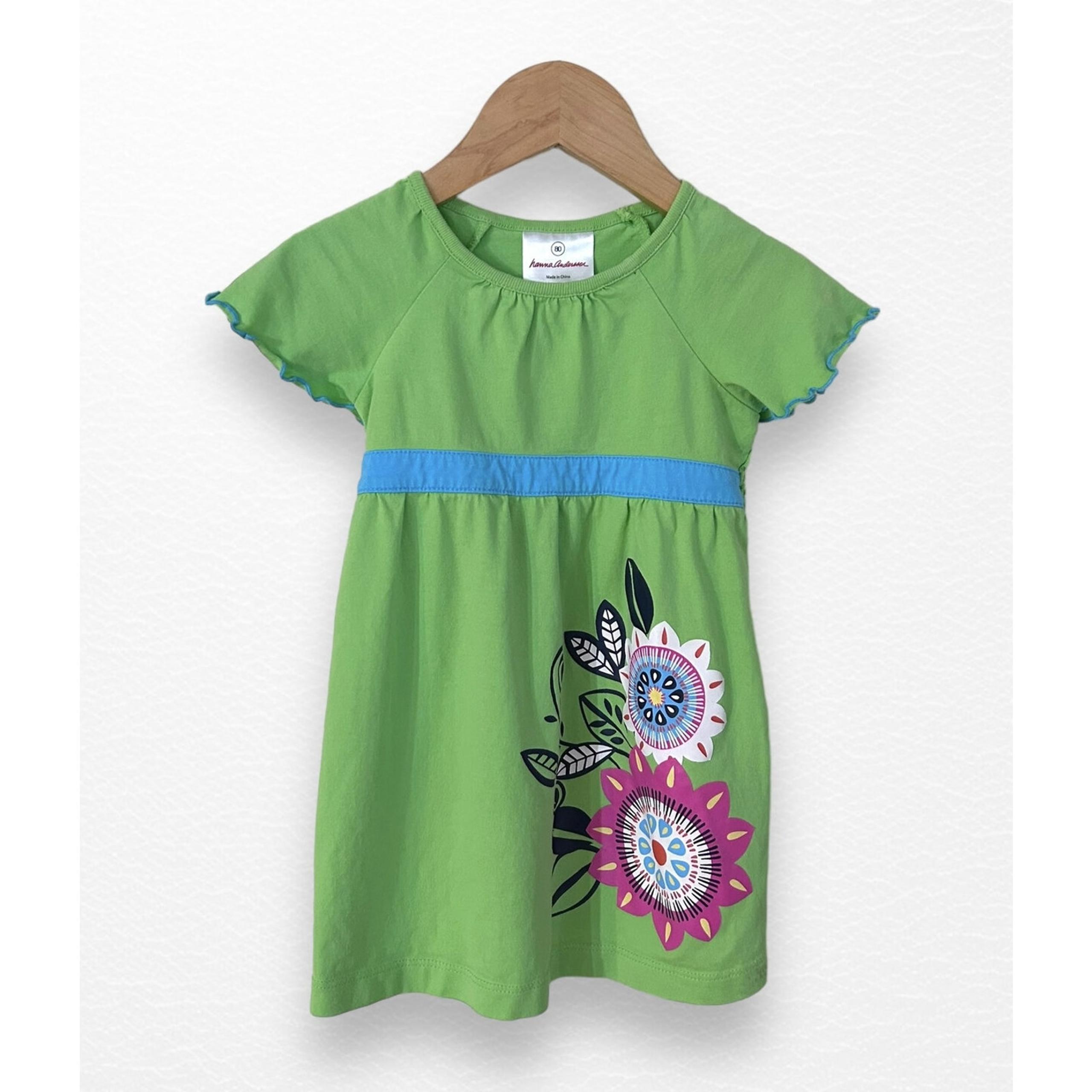 Hanna Andersson Flutter Sleeve Dress (Play), 18-24 Months