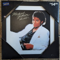 Collectible 80s Blockbuster Video Michael Jackson Thriller 18x18 wall hanging