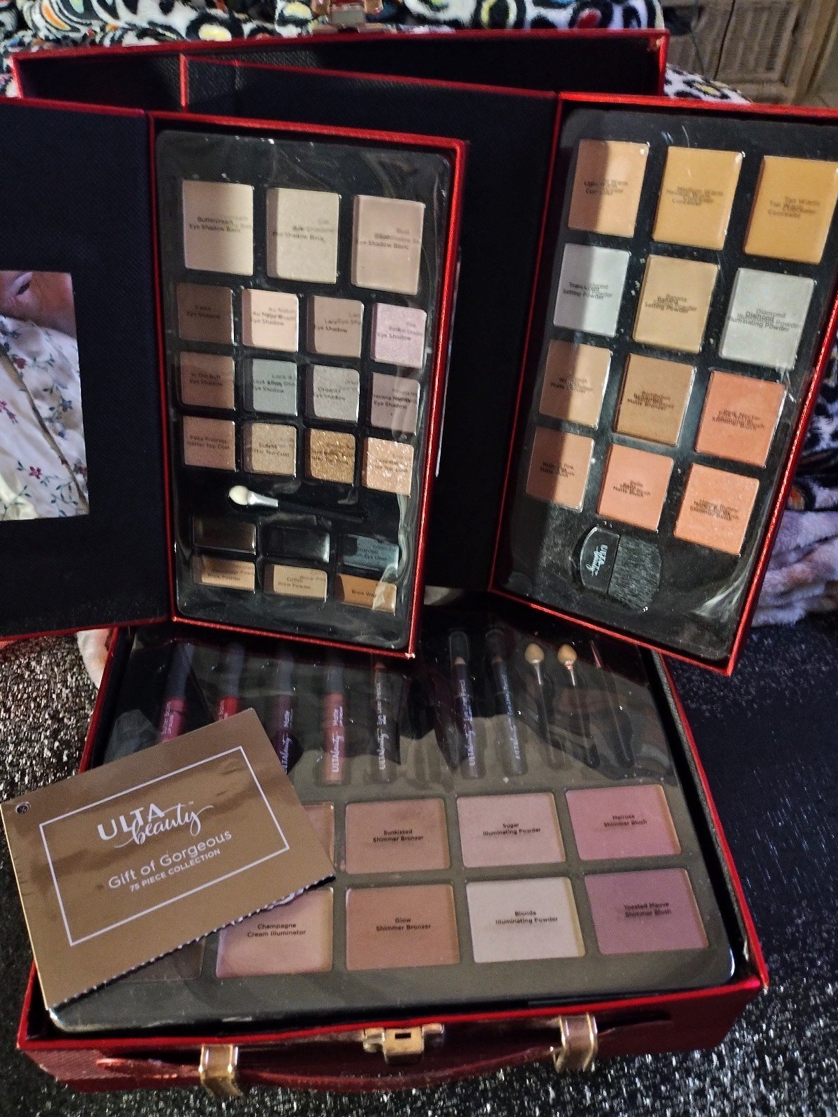 Ultra Makeup Gift Box Set unused new missing one eyeliner I believe