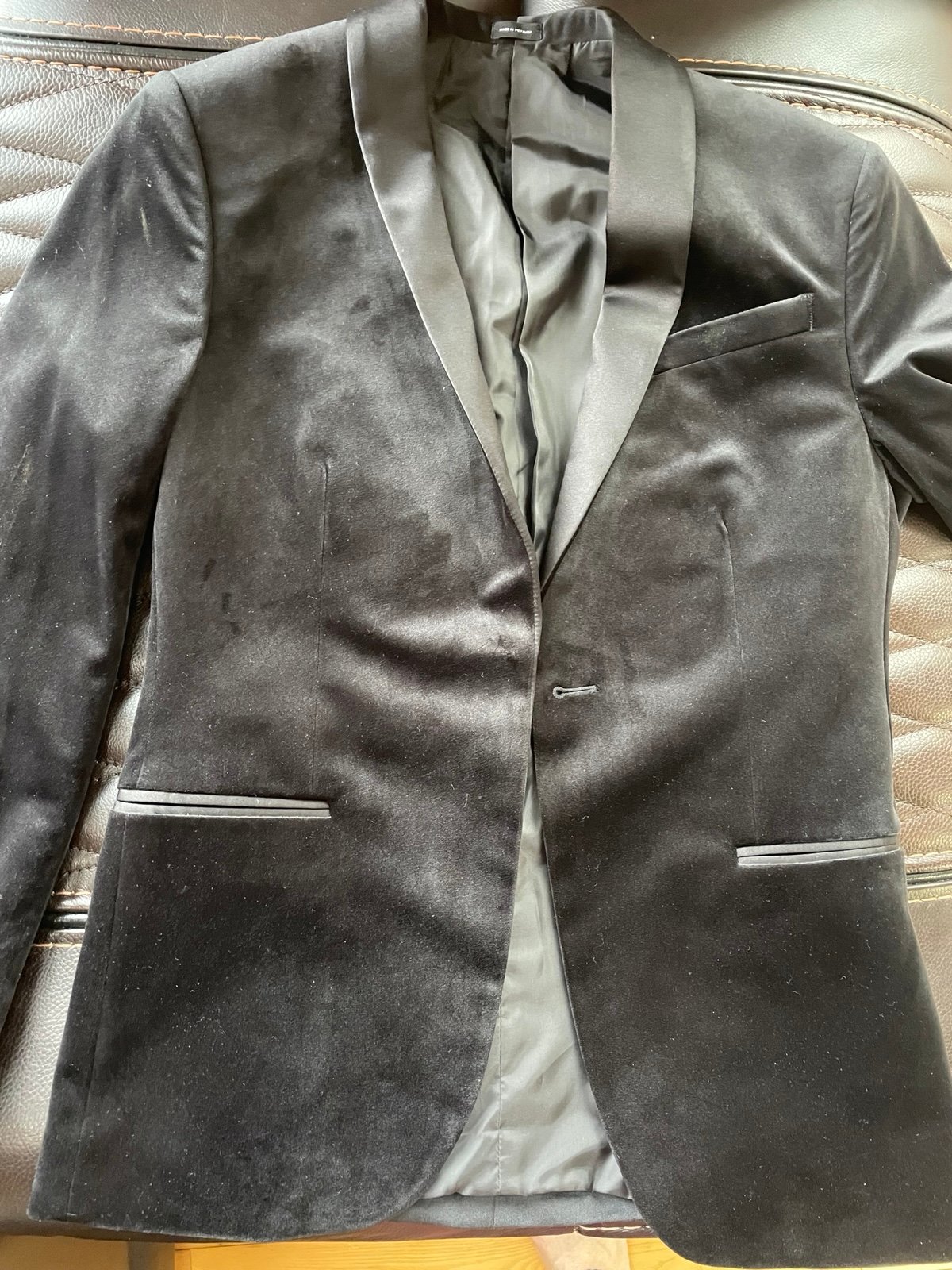 Black Velvet Suit Coat