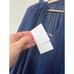 NWT Cami NYC Sheer Chiffon Ruffle Sandy Storm Navy Blue Sheer Blouse Top