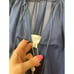 NWT Cami NYC Sheer Chiffon Ruffle Sandy Storm Navy Blue Sheer Blouse Top