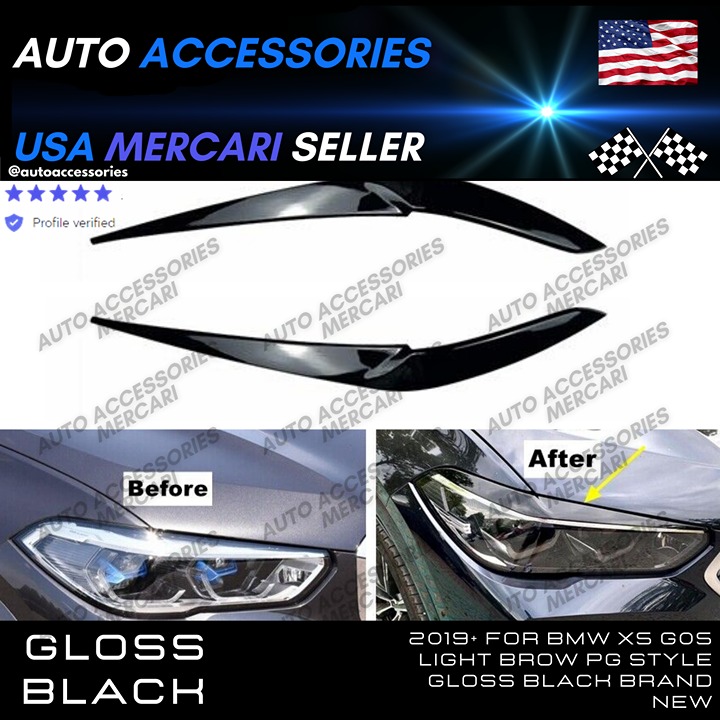Brand New 2019+ For BMW X5 G05 Light Brow PG Style Gloss Black