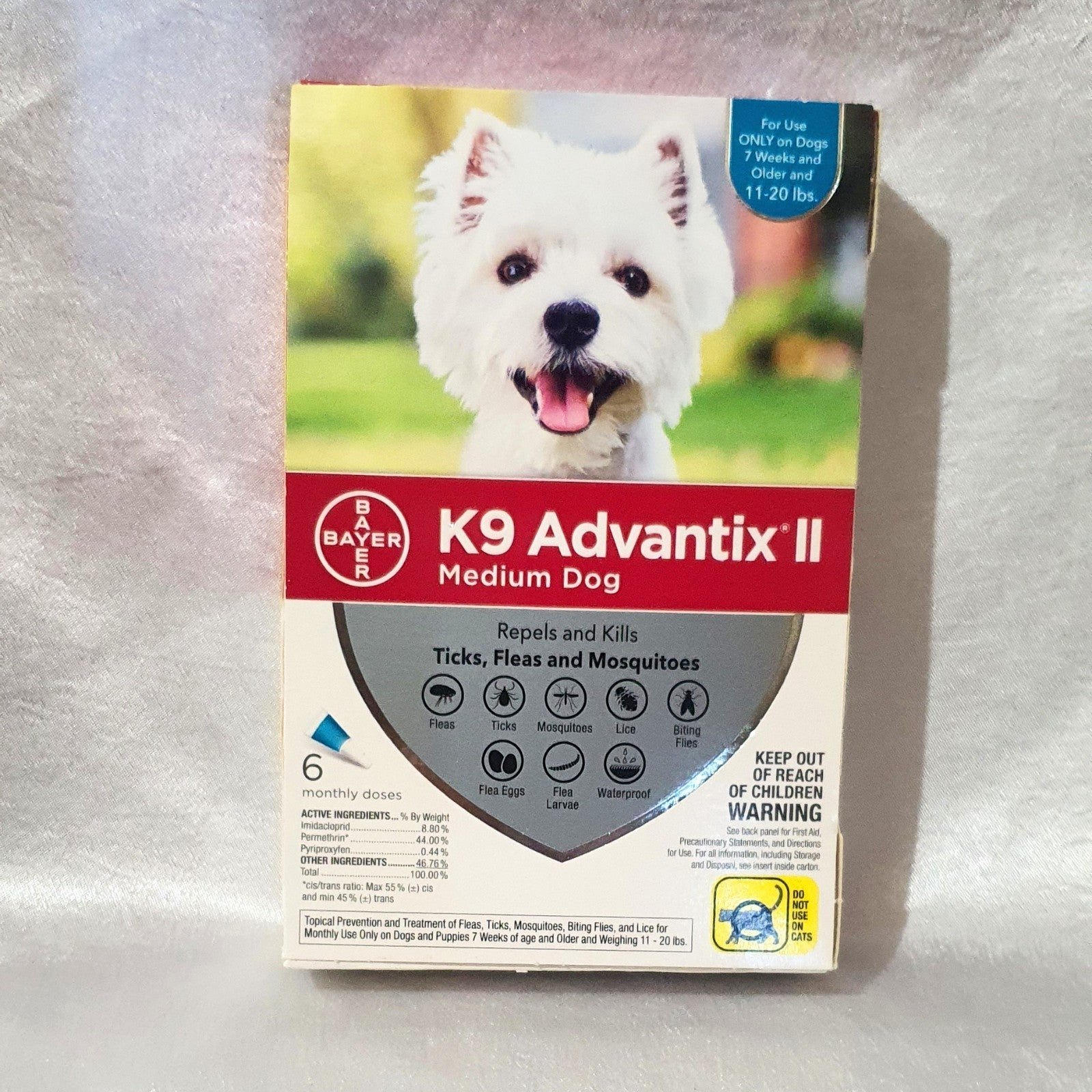 K9 ADVANTIX II MEDIUM DOGS 6 PACK