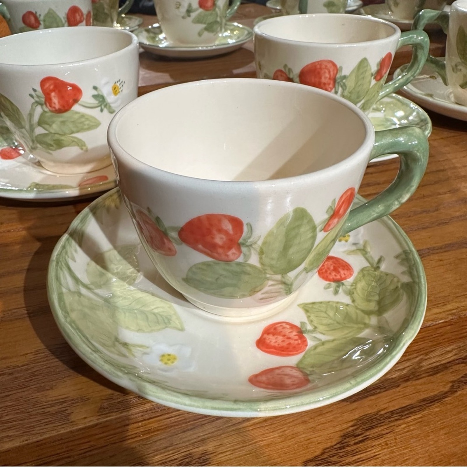 Franciscan Strawberry Fair mugs and plates