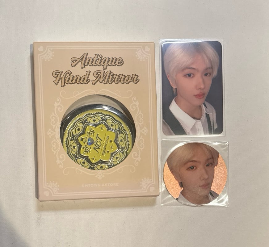NCT Dream Antique Hand Mirror Jisung Photocard Set