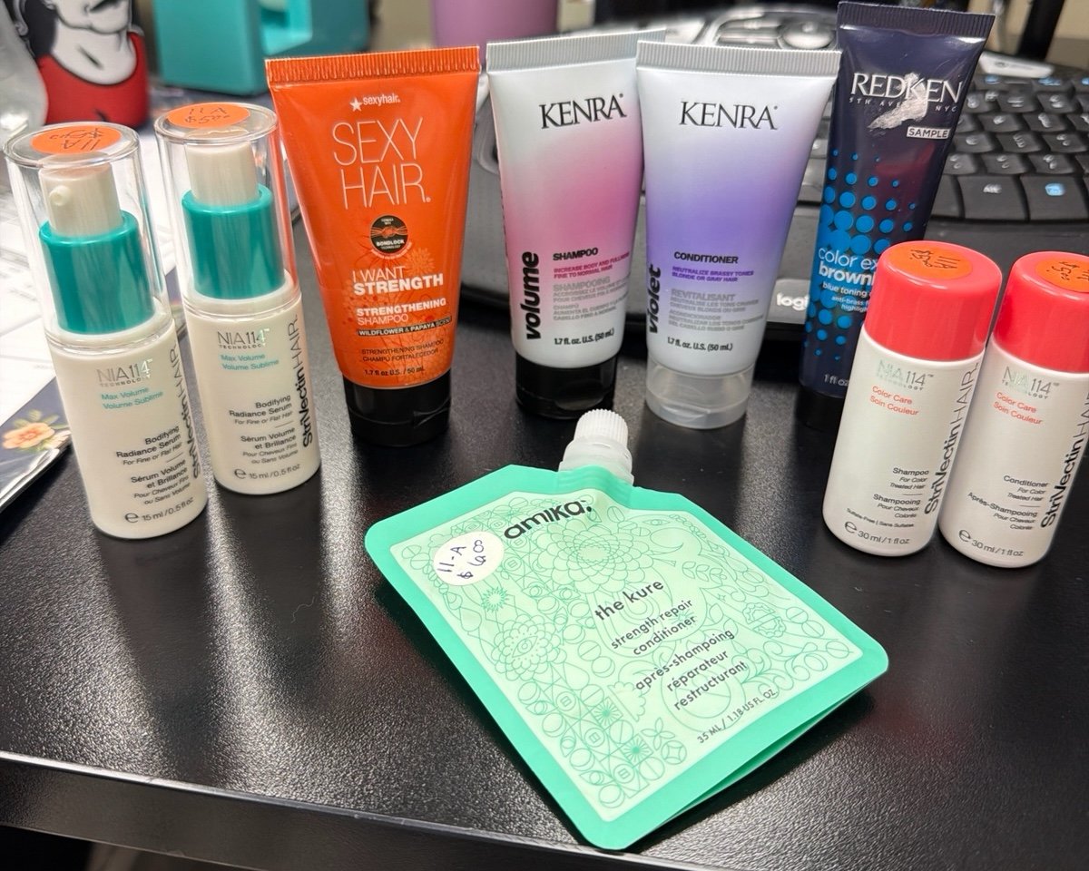 9 piece salon sample lot new