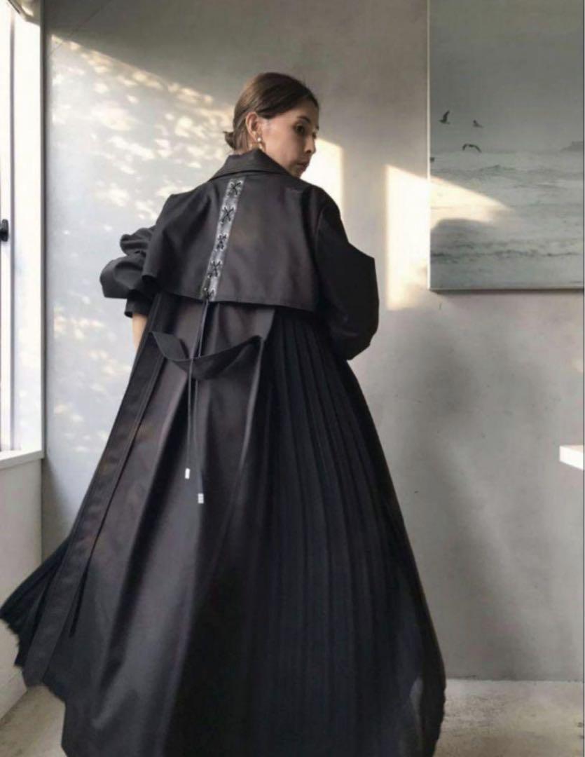 Ameri BALLOON SLEEVE PLEATS TRENCH