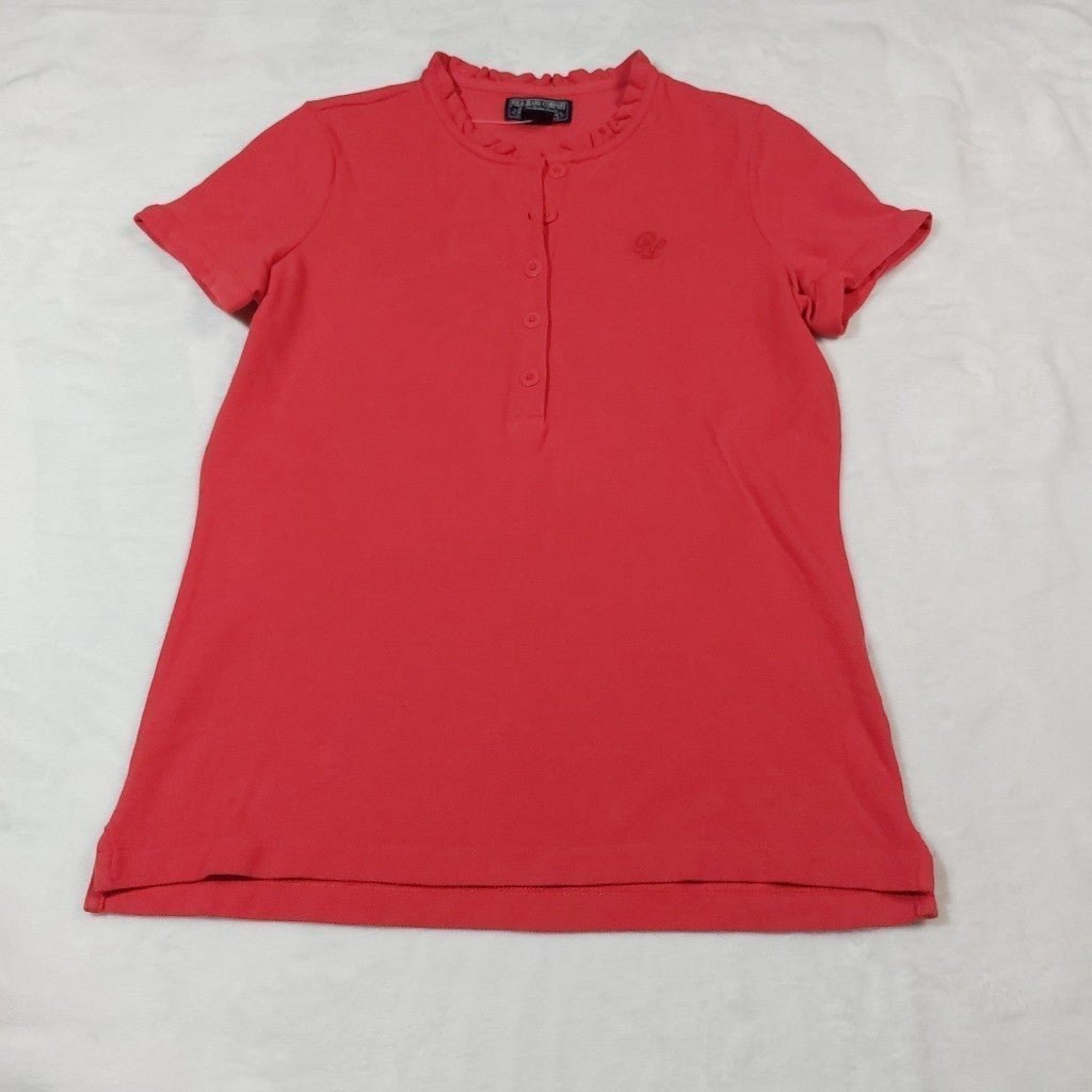 POLO JEANS COMPANY WOMEN'S CHERRY RED POLO SHIRT SIZE SMALL NEW WITH TAGS