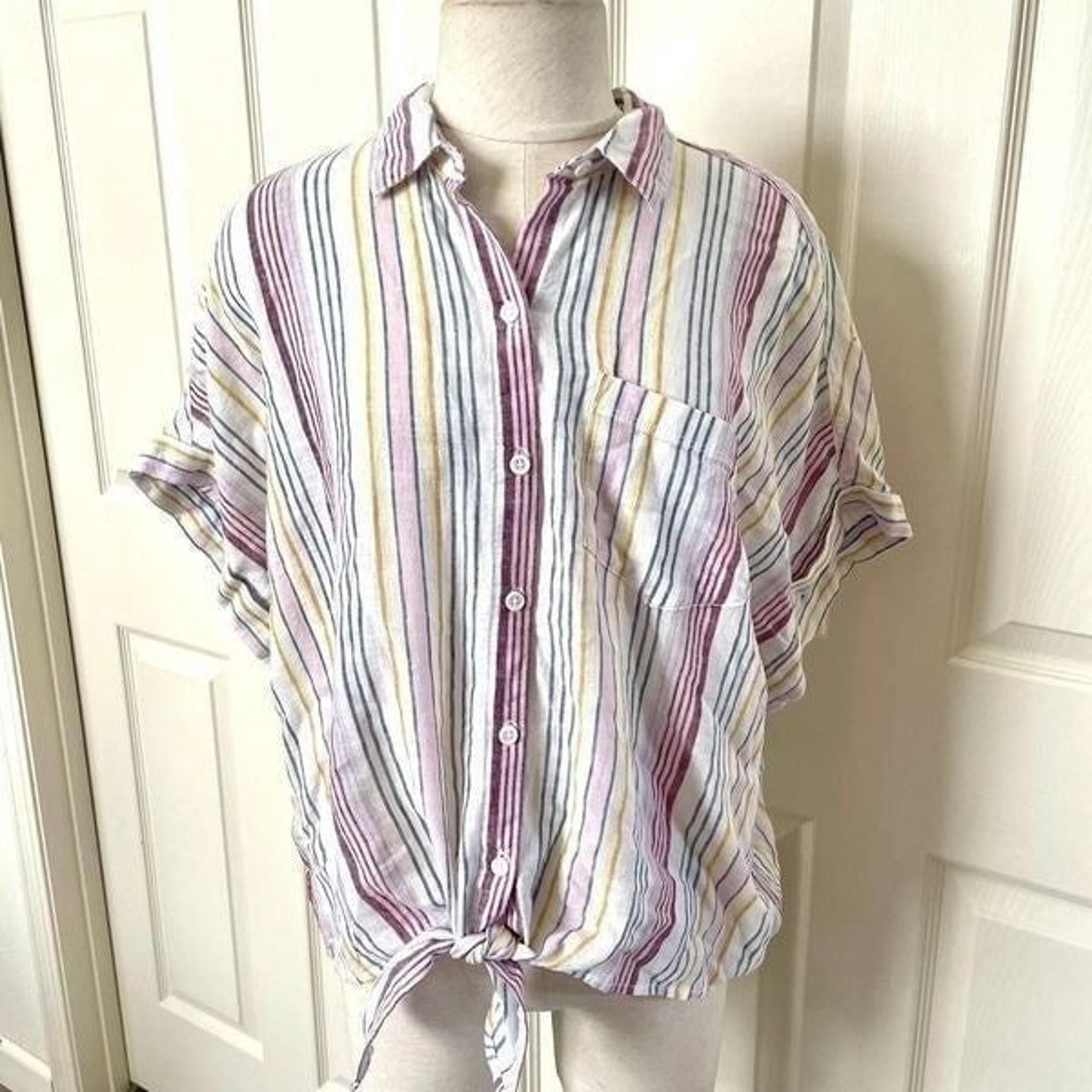 Beachlunchlounge brooklyn button down tie fromt top