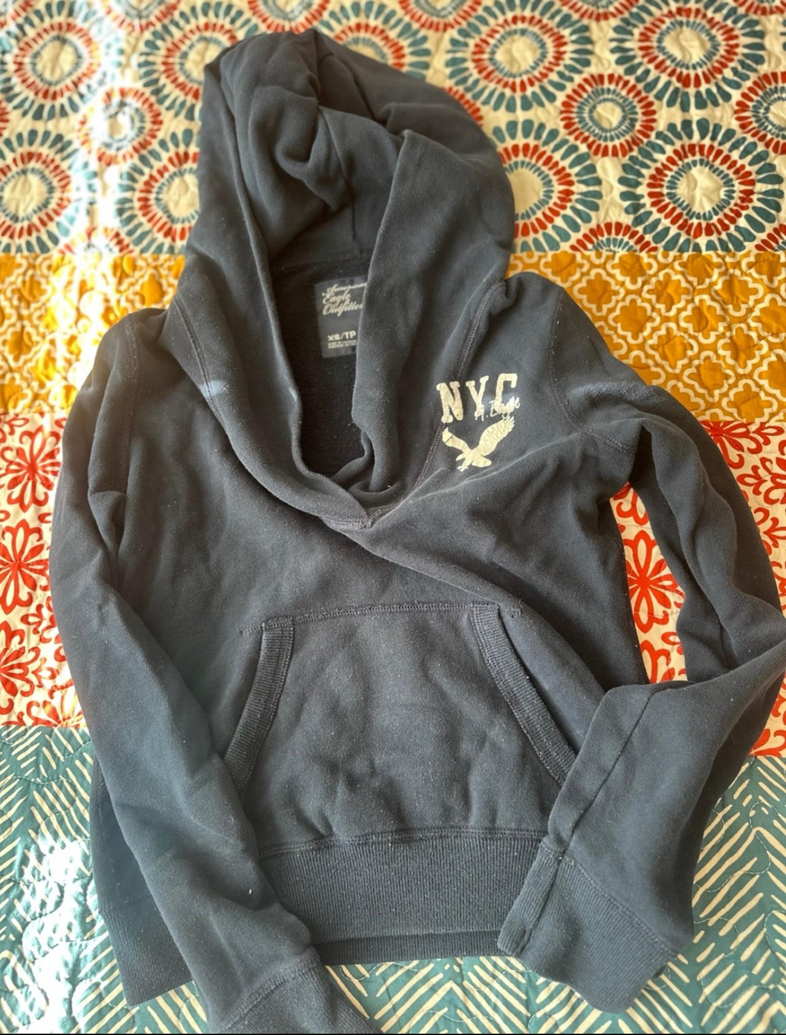 AMERICAN EAGLE OUTFITTERS WOMEN CASUAL LOUNGE HOODIE SWEATER SHIRT XS