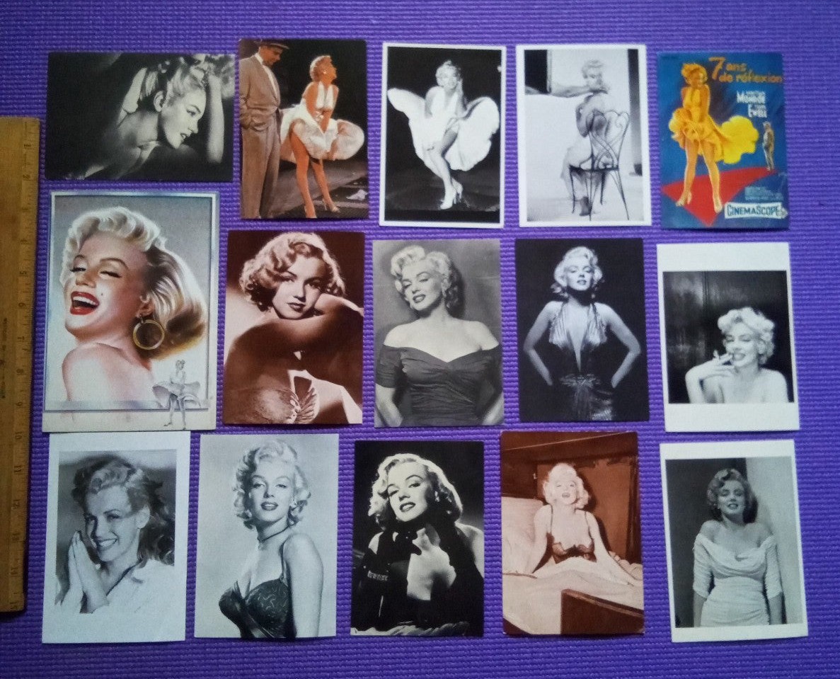 MARILYN MONROE PICTURE CARDS UNIQUE SET OF 15