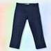 Betabrand L Dress Yoga Pants Women's navy Blue Cropped Ponte