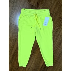 NWT Lululemon Scuba HR Jogger Neon Wash Yellow Size 10