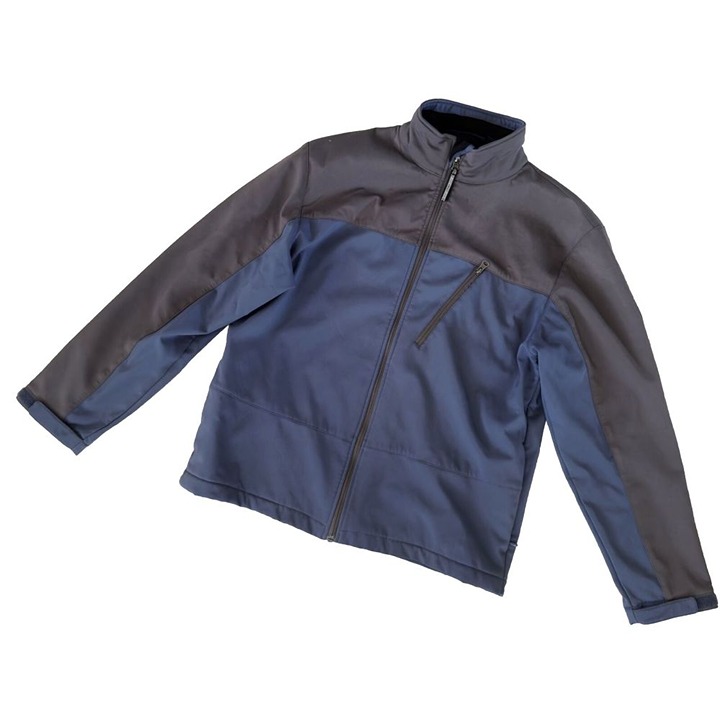 Men's All Weather Jacket Large Dutch Harbor Gear Zip-Up Coat DHG Blue