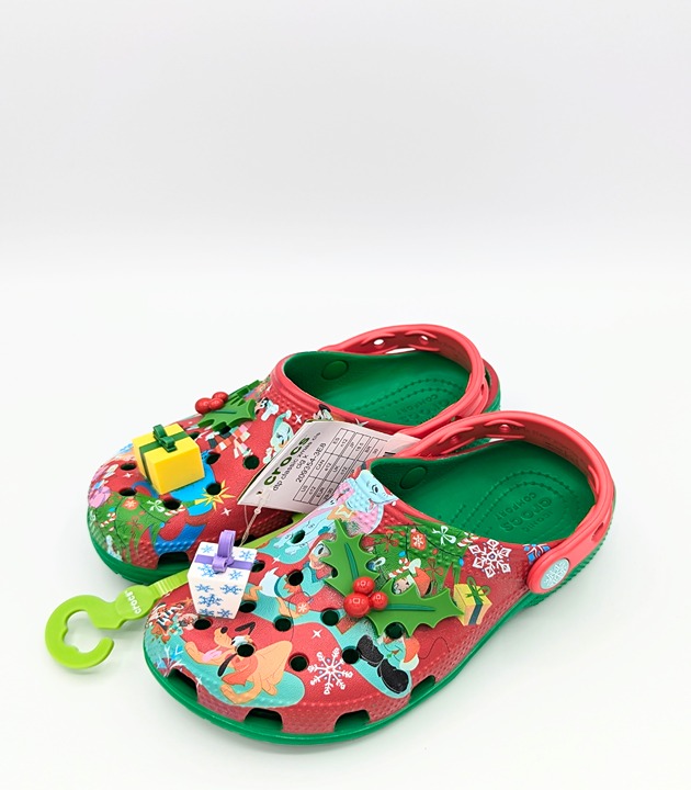 Disney Mickey Mouse and Friends Holiday Clogs for Kids by Crocs XMAS SZ C12 NEW