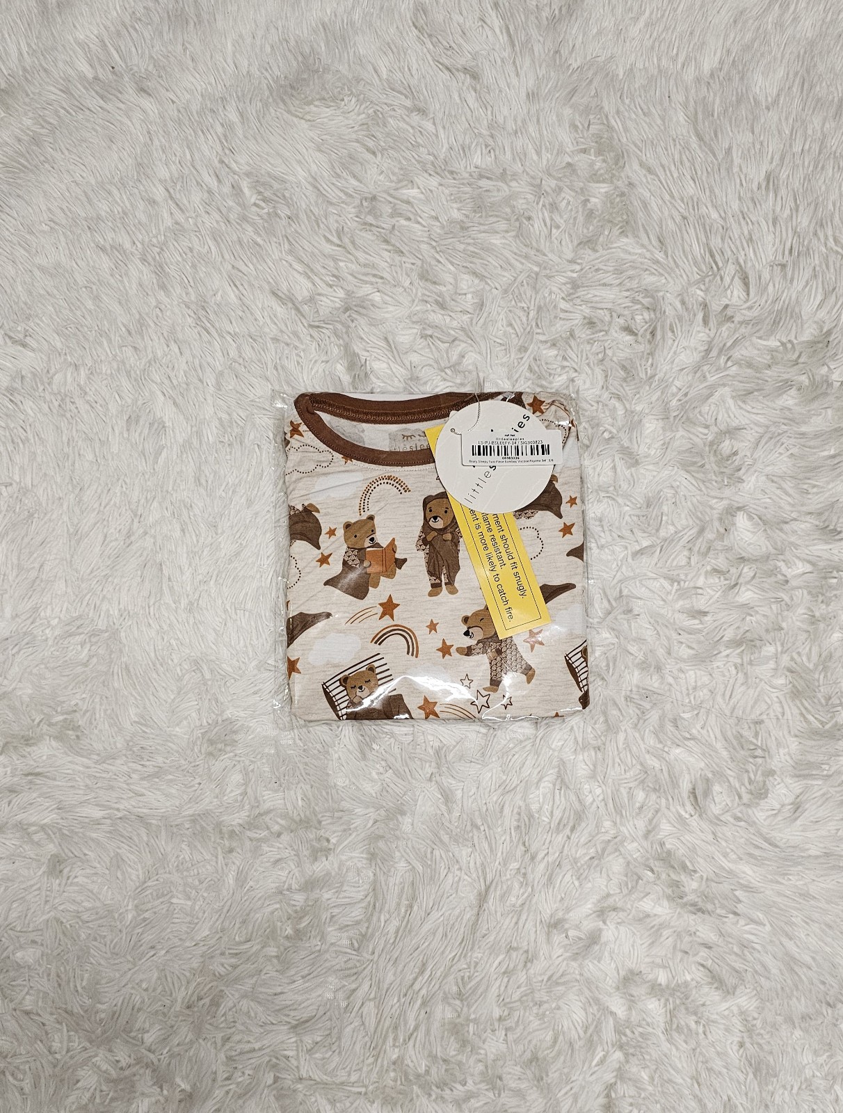 Little Sleepies BEARY SLEEPY Two Piece Pajamas 5/6 NIB
