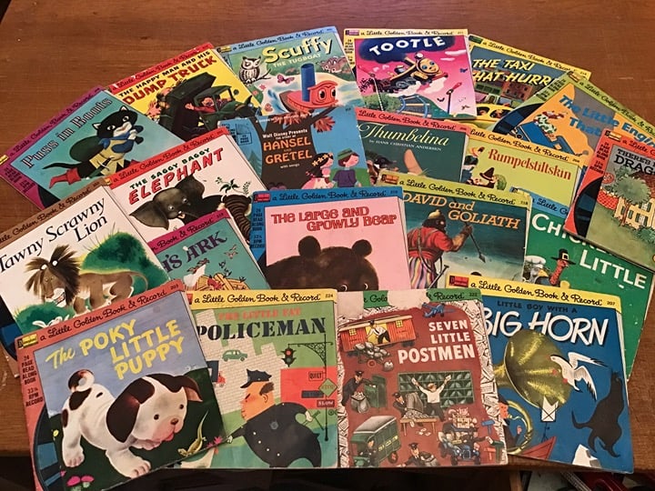 Vintage Disneyland Little Golden Book & Records Set of 20