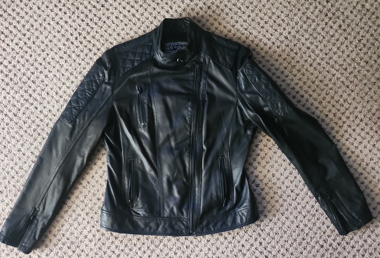 Affliction limited edition lightweight womens leather jacket