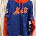 New New York Mets Hoodie Size XL All Graphics Sewed On Tackle Twill
