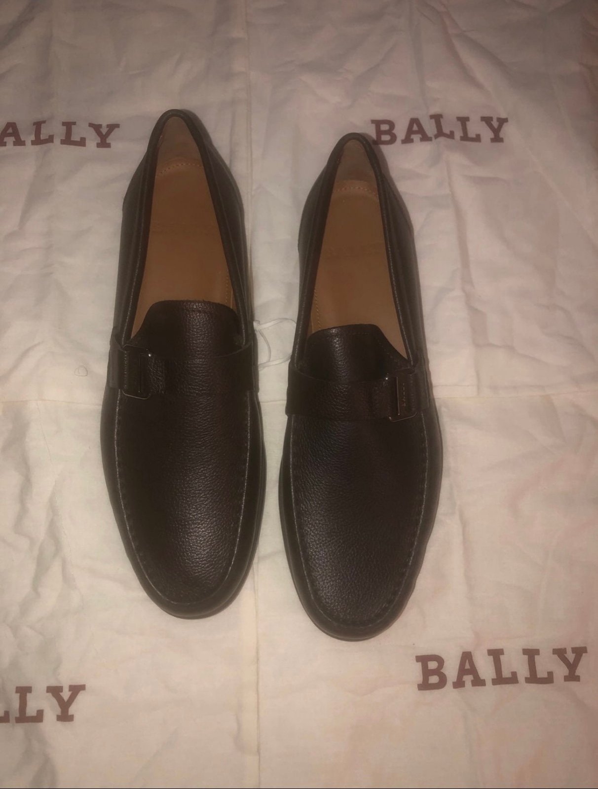 BALLY Colbar Leather Loafers In Brown